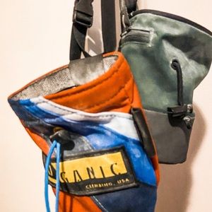 ORGANIC BOULDERING/CLIMBING CHALK BAG ONLY ORANGE ONE LEFT FOR SALE